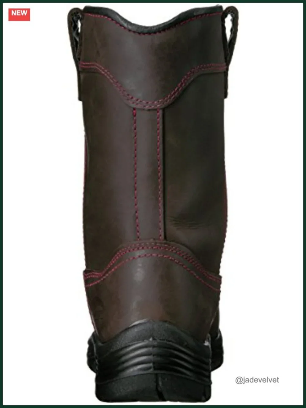 Composite Toe Waterproof Pull On Work Boot, Full Grain Leather, Slip Resistant